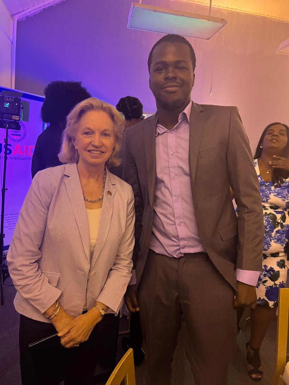 Meeting with the then US Ambassador to Guyana